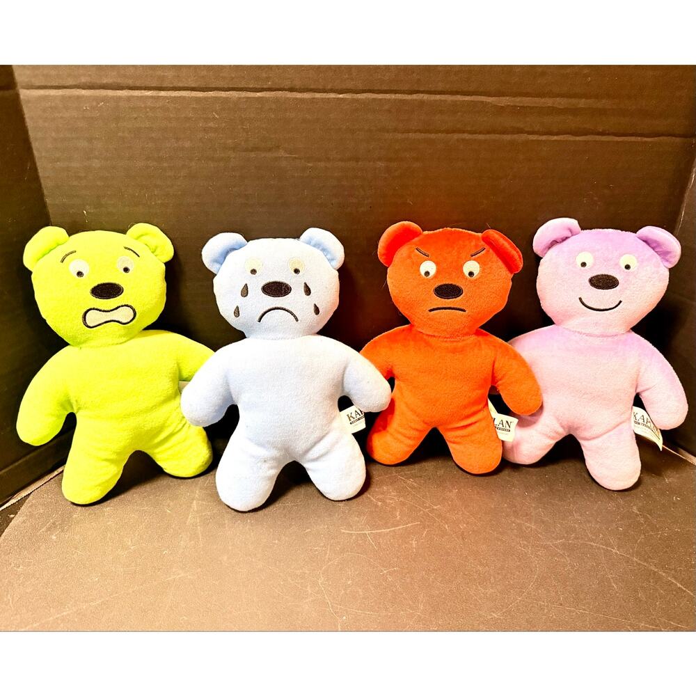 Kaplan Early Learning Emotion Bears plush toys happy, sad, angry & scared